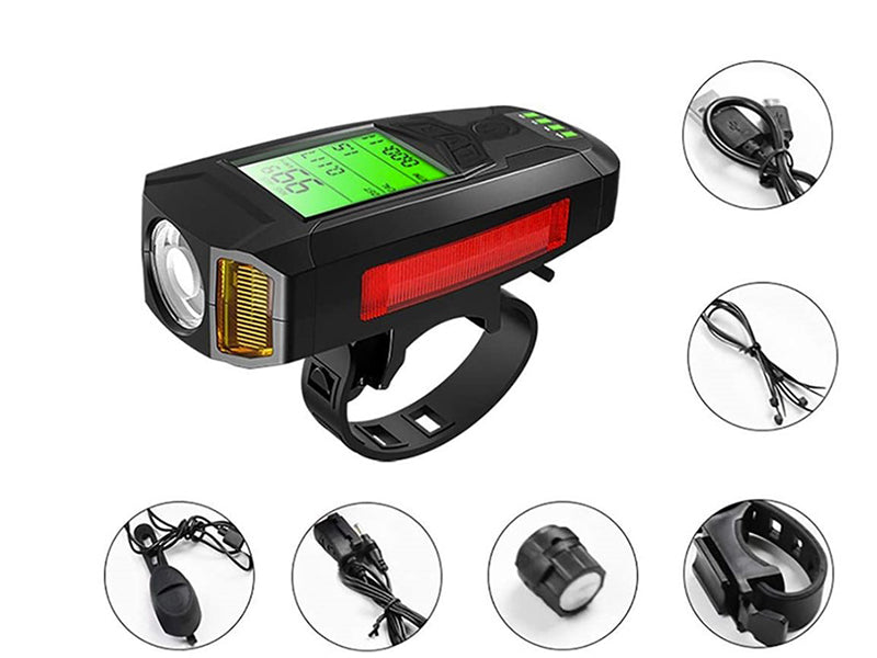 LED Bicycle Light with Horn