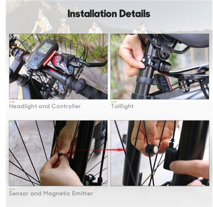 LED Bicycle Light with Horn