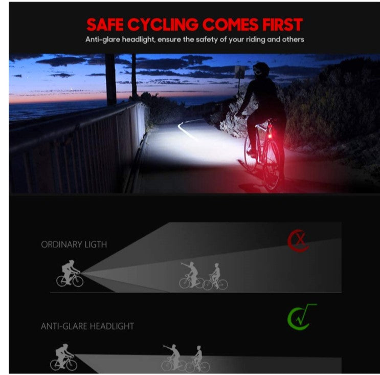 LED Bicycle Light with Horn