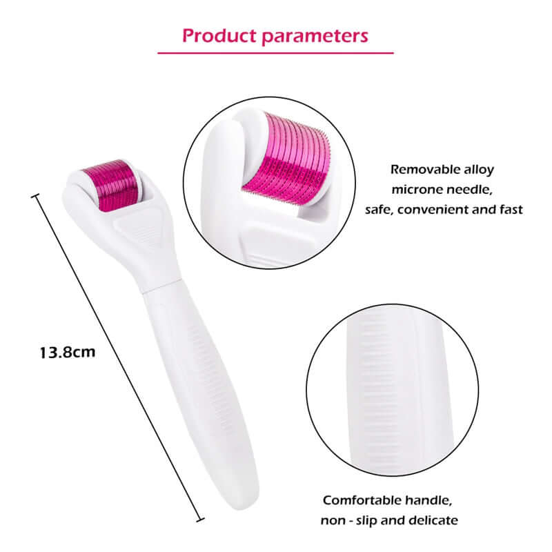 4-in-1 Titanium Derma Roller Kit – Face & Body Care