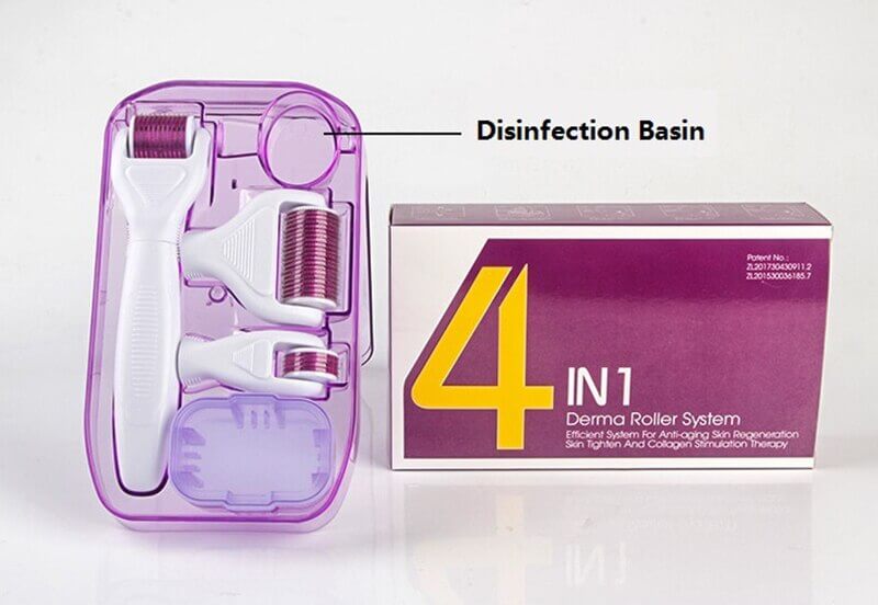 4-in-1 Titanium Derma Roller Kit – Face & Body Care