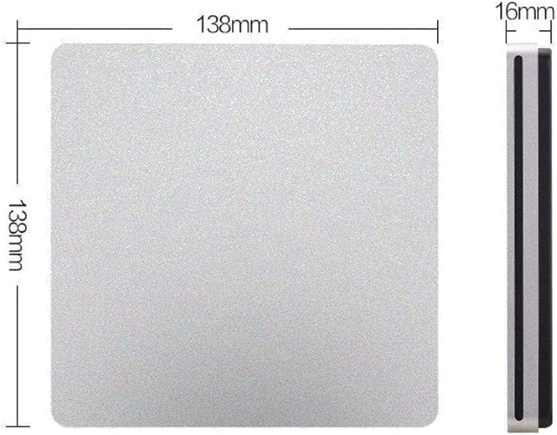 External DVD/CD Drive USB-C/Type-C DVD/CD Reader and DVD/CD Burner for Apple MacBook Air/Pro/iMac/Mini, ASUS, DELL Laptop