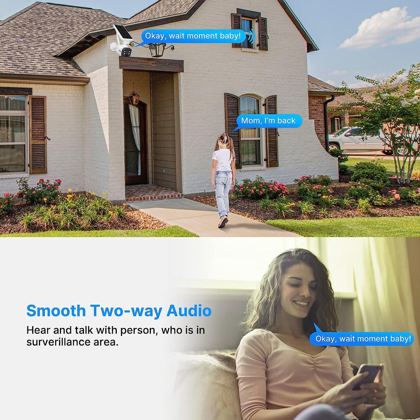 Hiseeu Wireless Security Camera System Outdoor – 4MP Solar-Powered, Wire-Free, Battery-Powered Home Camera with PIR, 2-Way Audio, and IP66 Waterproof Rating