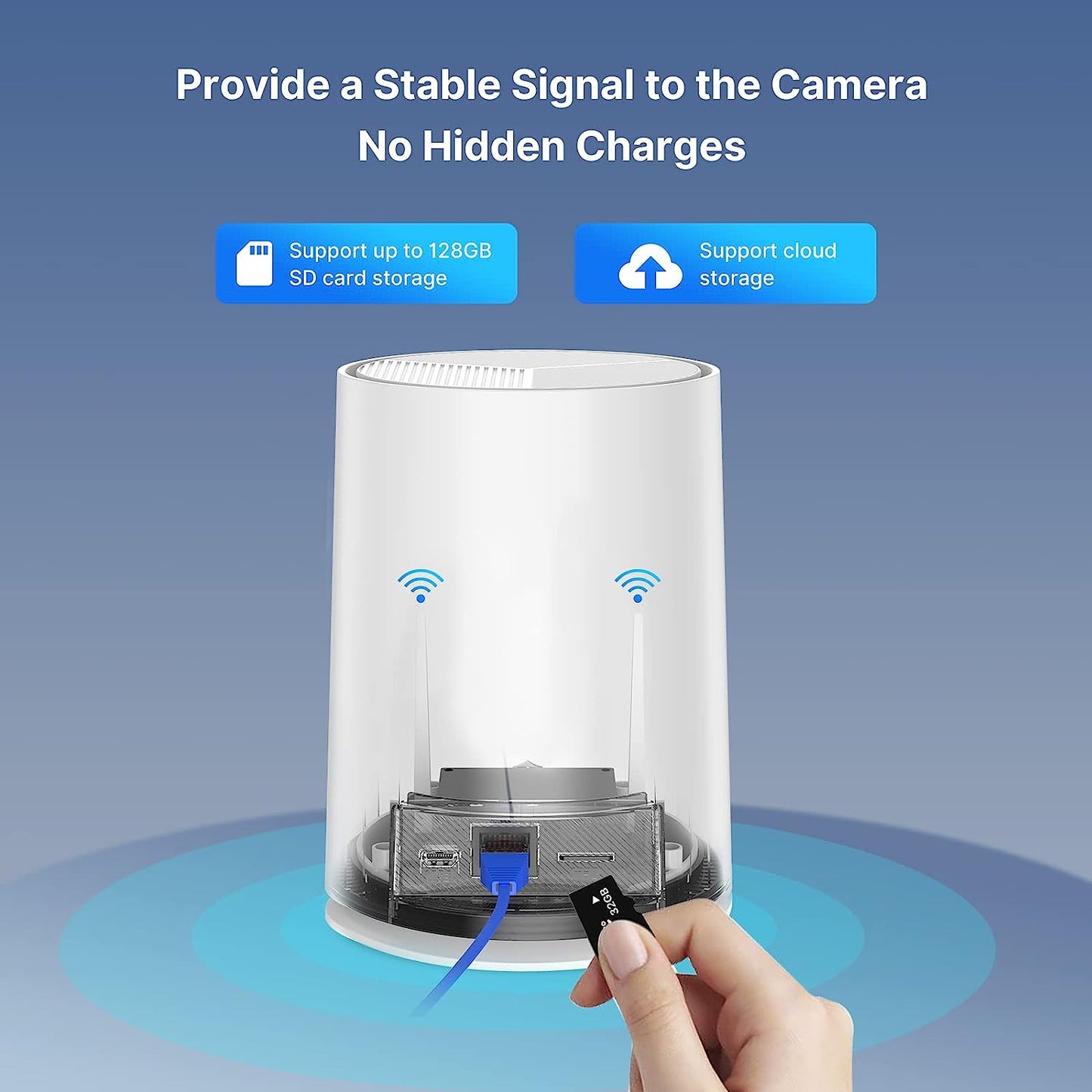 Hiseeu Wireless Security Camera System Outdoor – 4MP Solar-Powered, Wire-Free, Battery-Powered Home Camera with PIR, 2-Way Audio, and IP66 Waterproof Rating