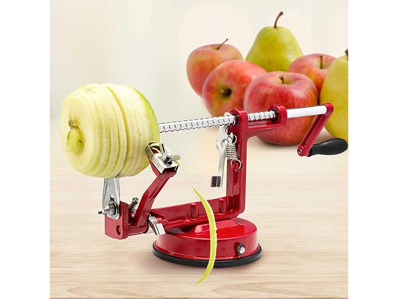 Apple/Potato Peeler Corer by Spiralizer - Heavy Duty Die Cast Magnesium Alloy Peeler