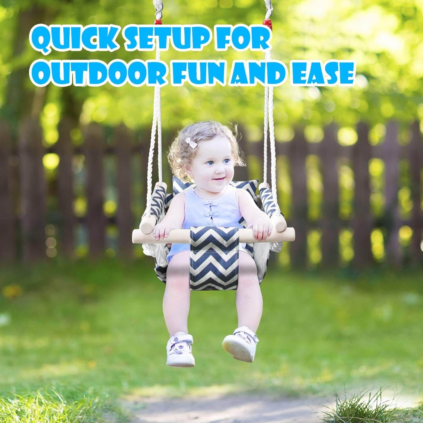 Wooden Canvas Swing