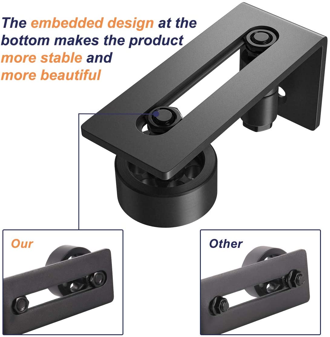 Sliding Barn Door Hardware for Bottom Adjustable Roller