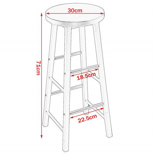 Modern Bar Table with 2 Stools – Space-Saving Counter Height Set for Home or Apartment