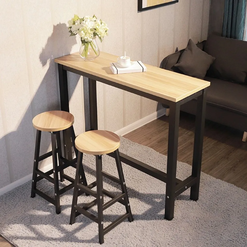3-Piece Bar Table and Stools Set - Compact High Table with 2 Chairs for Kitchen or Dining