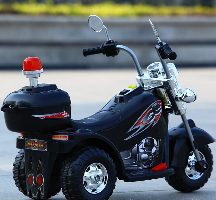 Battery Powered Ride-On Motorcycle – Electric Motorbike with Music & LED Lights