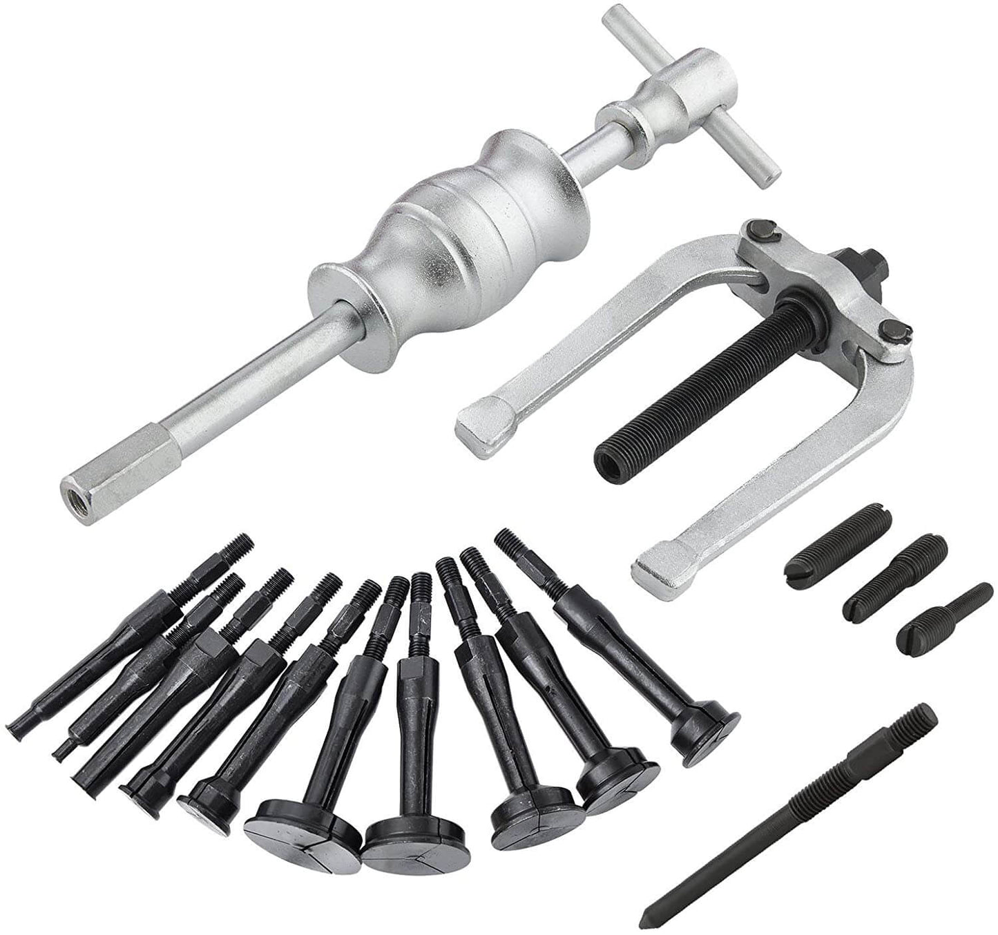 16pcs Bearing Extractor Blind Hole Inner Internal Bushes Puller Set