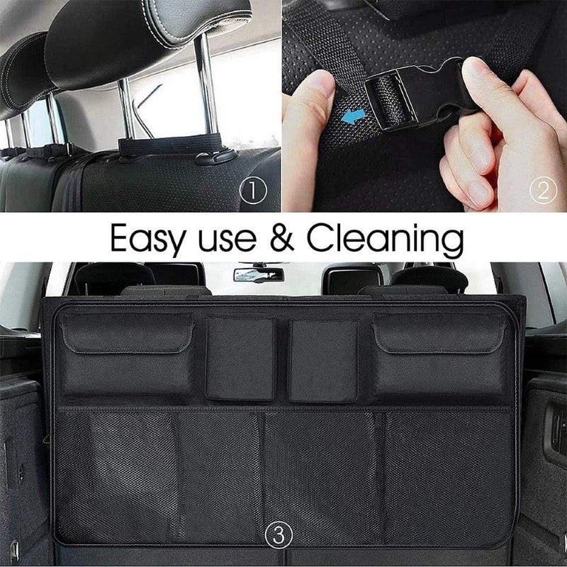 Car Rear Seat Back Storage Bag Multi Use Car Trunk