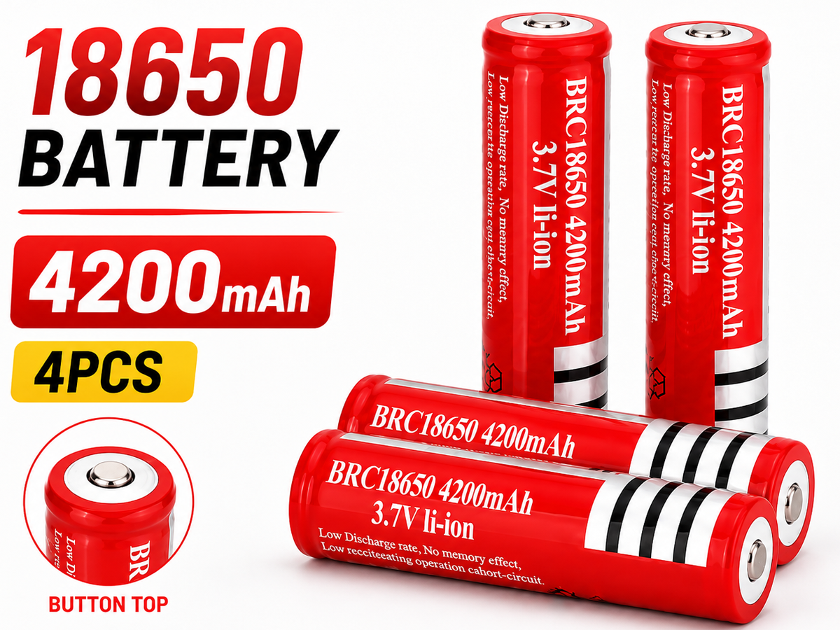 18650 Lithium Li-ion battery Rechargeable