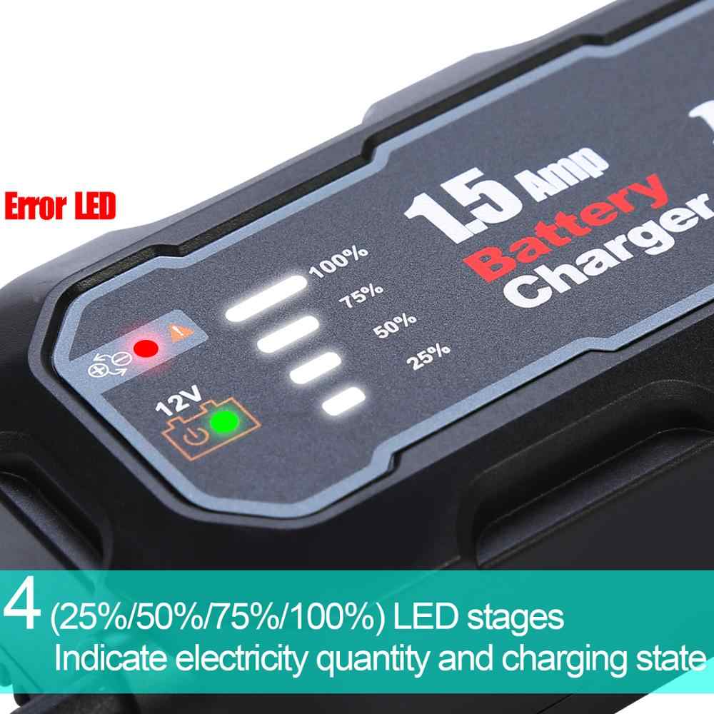 Car Battery Charger 12V 1500mA Smart Battery Charger