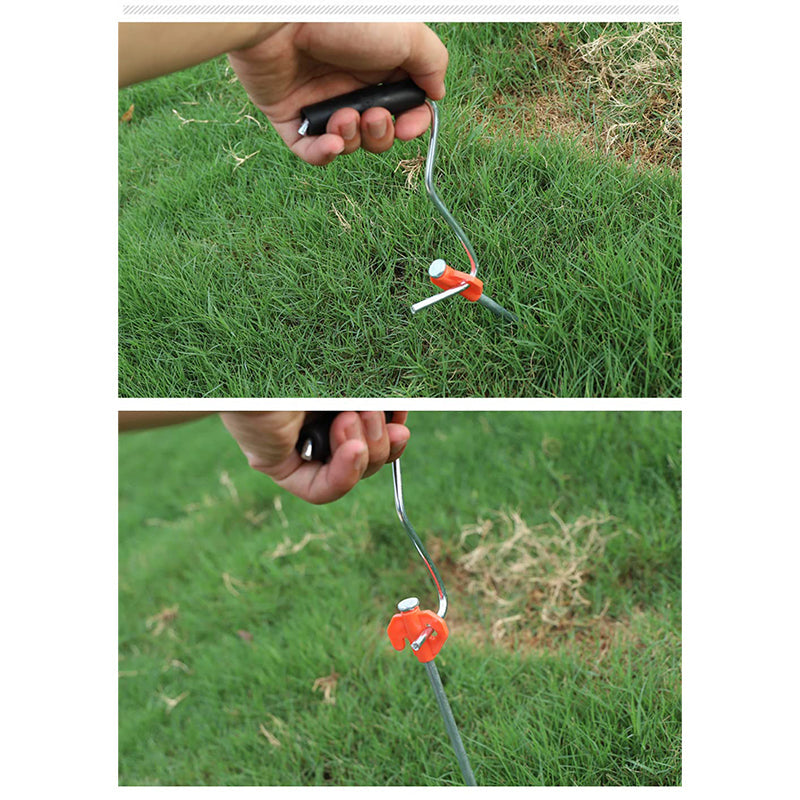 Outdoor Portable Tent Ground Pegs Kit – 21Cm Steel Pegs for Camping, Beach Canopy, and Yard Use