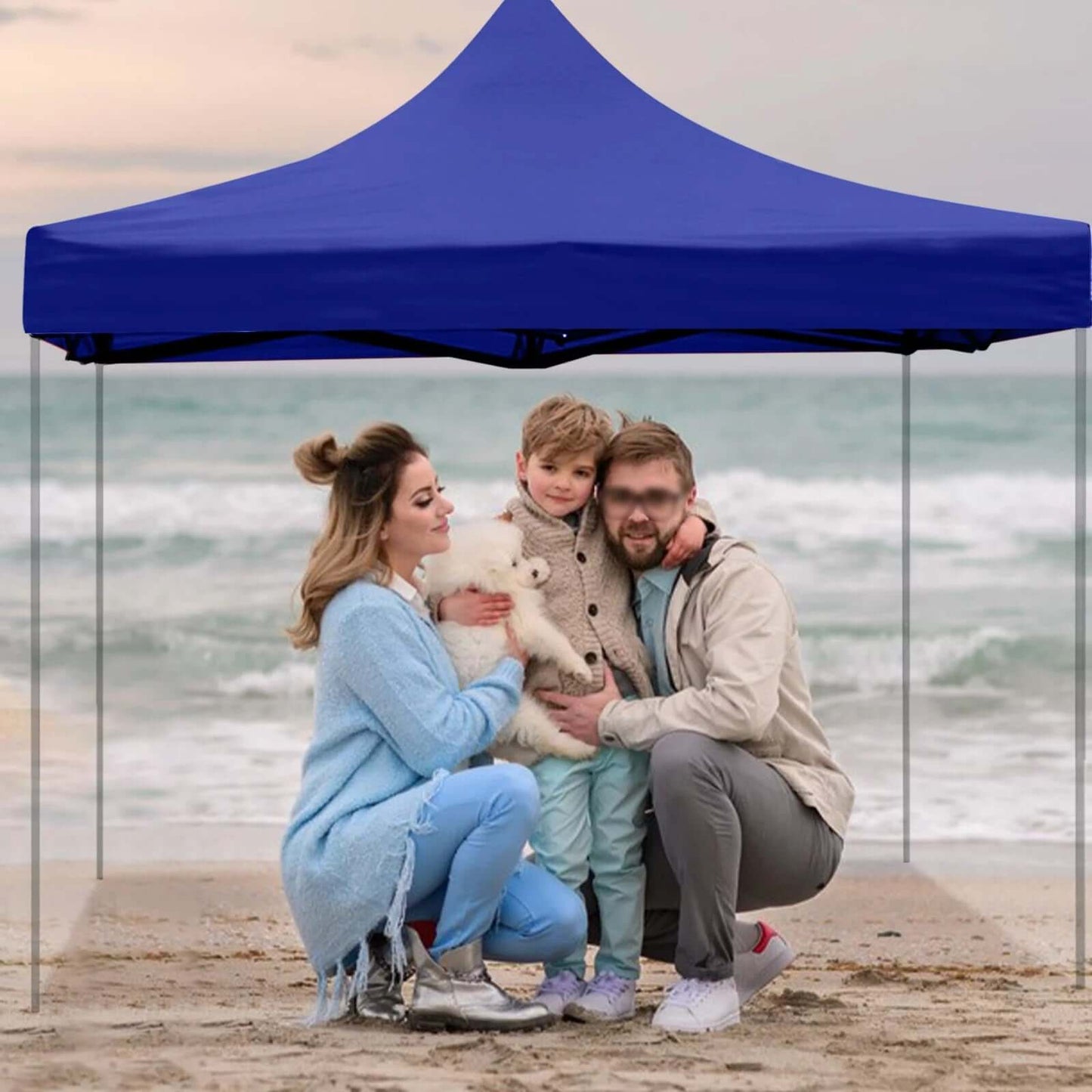 Canopy Replacement Top Cover for 2.9M Pop Up Tent - Blue Gazebo Roof Canopy