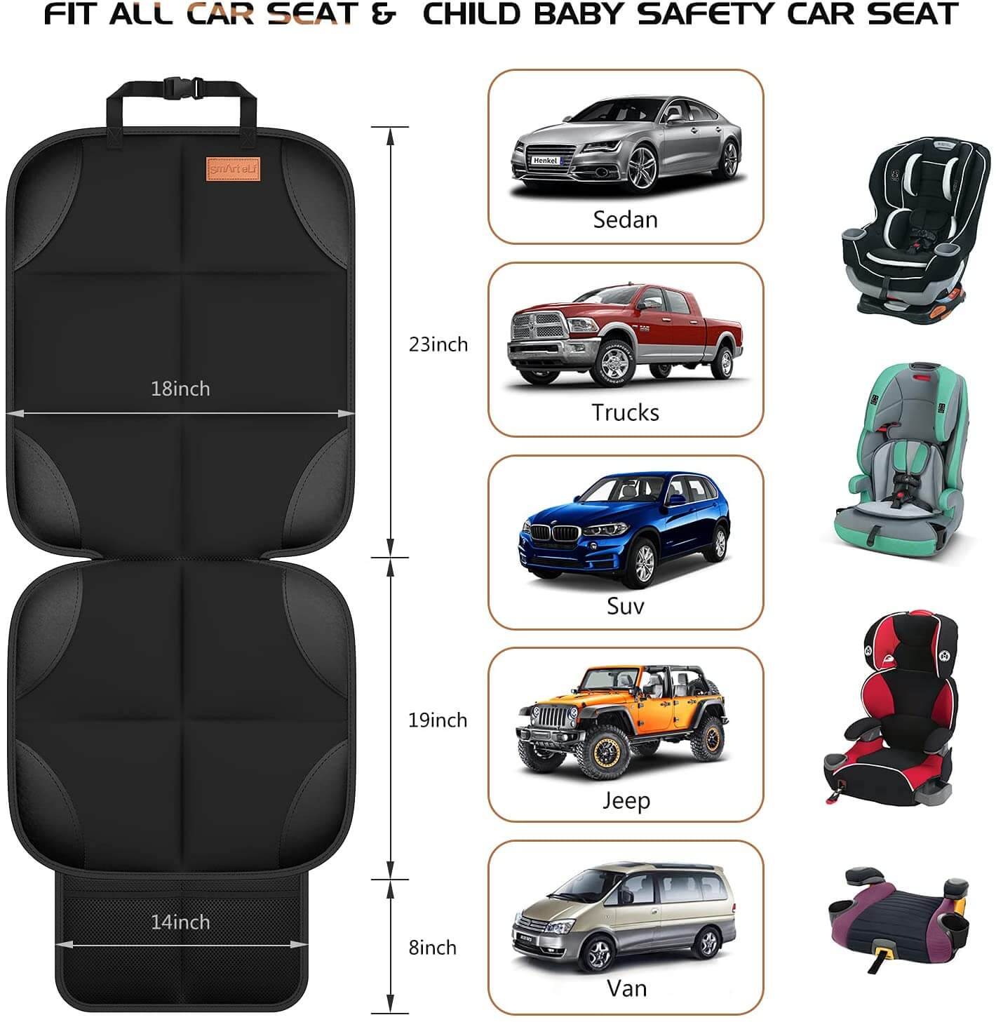 Car Seat Cover – Dog Car Seat Cover Protector with Padding