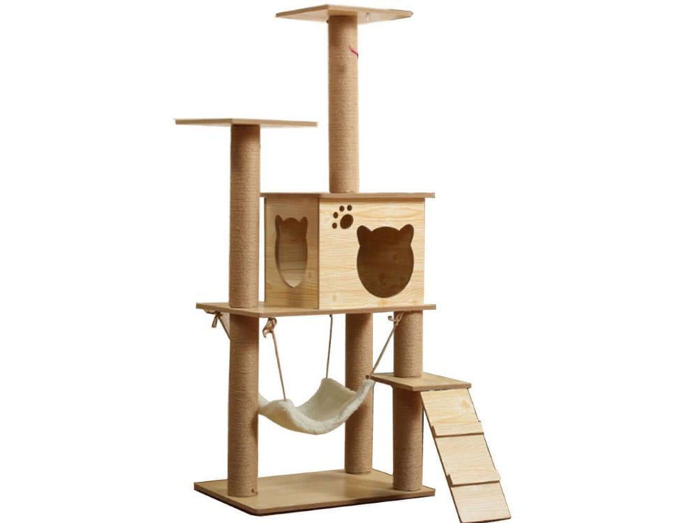 Cat Tree House – Wooden Cat Tree Tower Condo Furniture