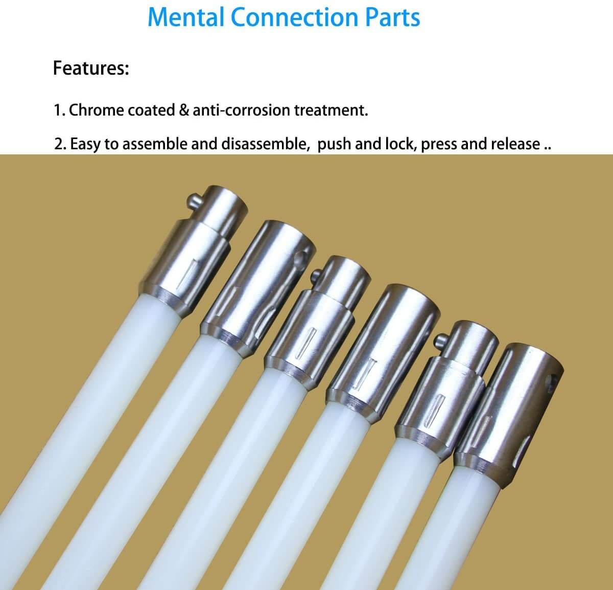 Flexible Dryer Vent Chimney Cleaning Brush Kit 8M