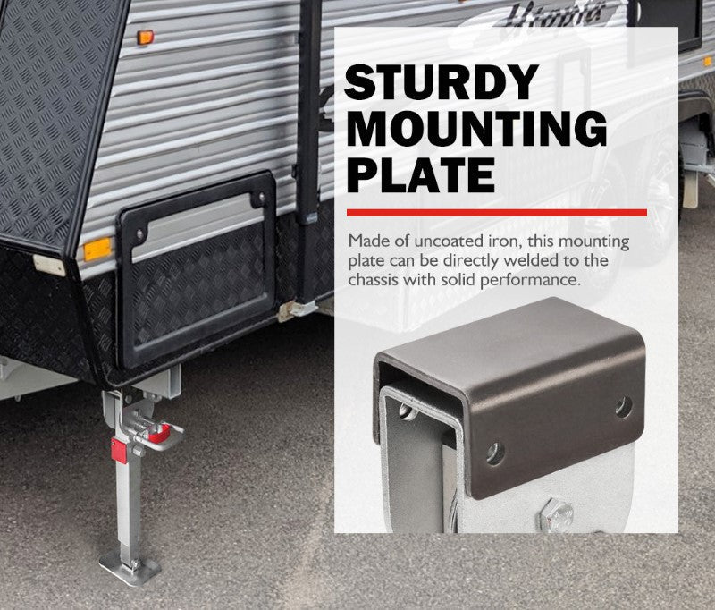 Drop Down Corner Steady Legs Handle Steel Base 2 PCS