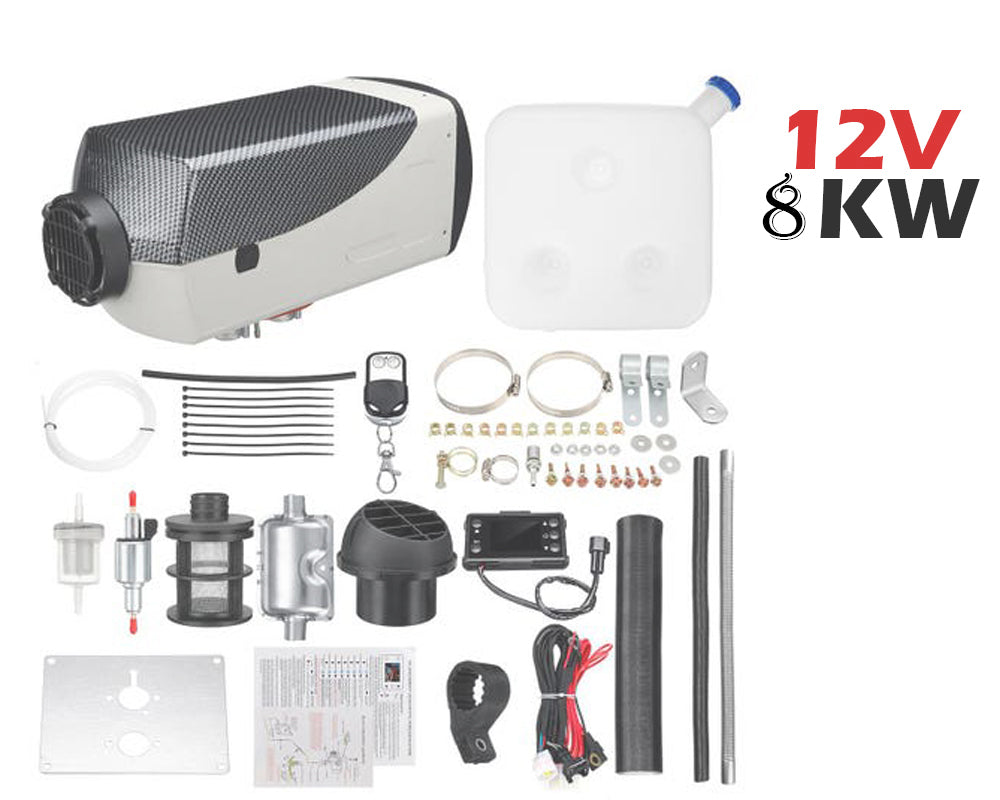8KW 12V Diesel Air Heater Tank for Cars, Trucks, and Boats Diesel Air Heater 8kw