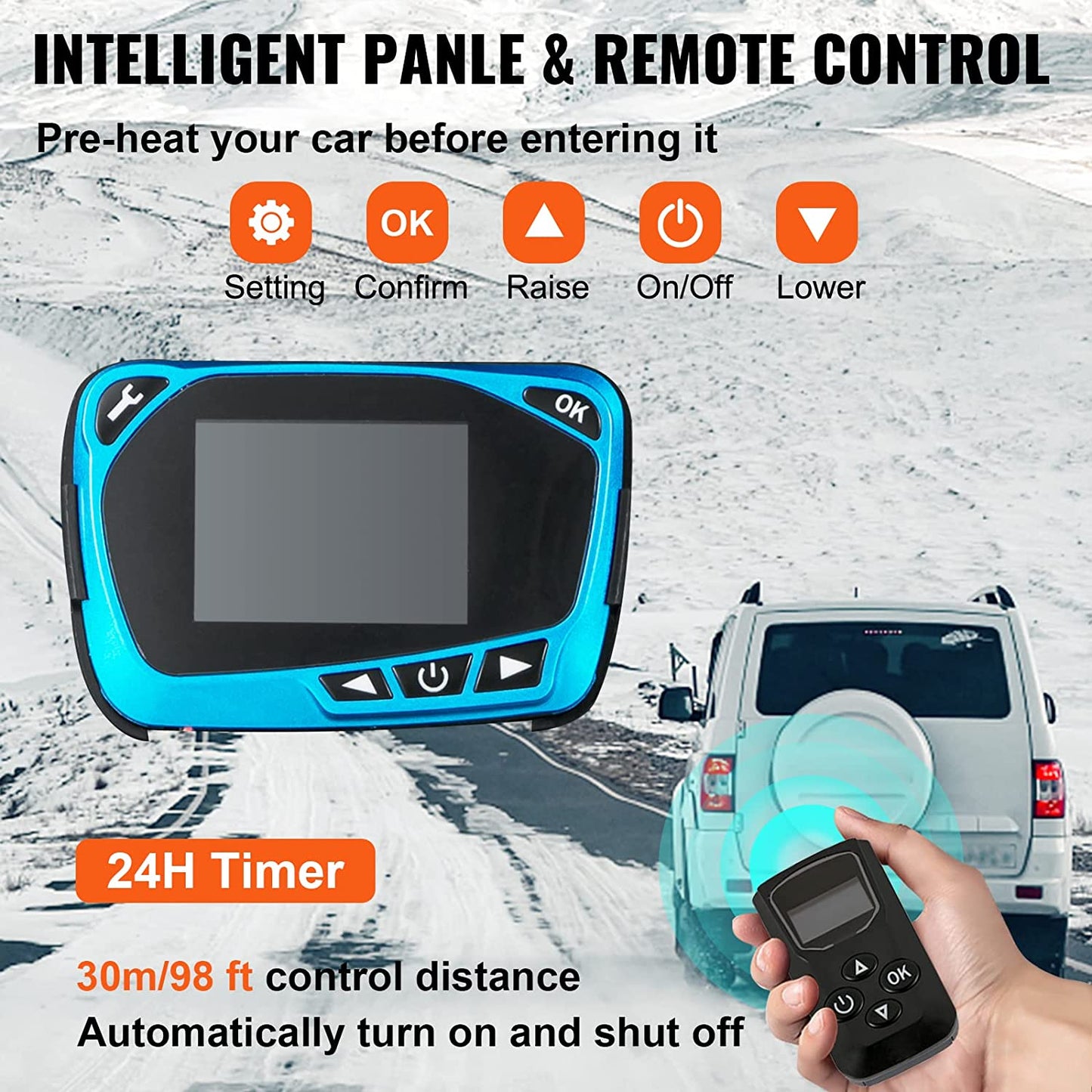 Diesel Heater All-in-One with Remote Control LCD Switch