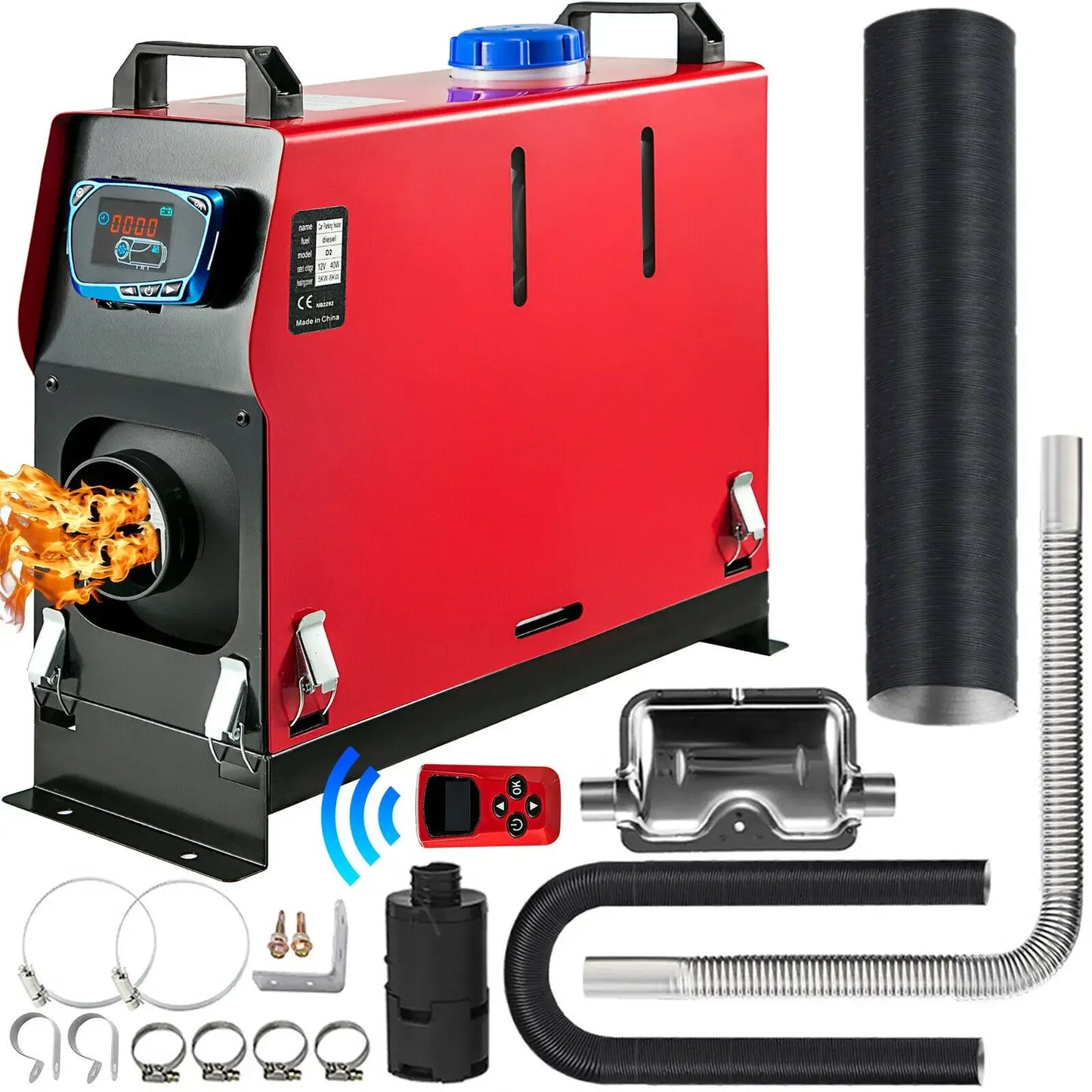 Diesel Heater All-in-One with Remote Control LCD Switch