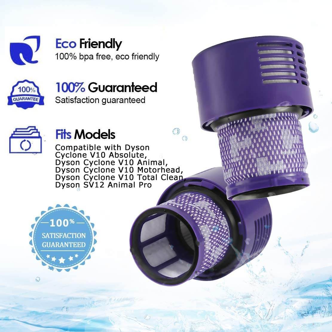 Dyson Filter V10 SV12 Vacuum Cleaner Compatible