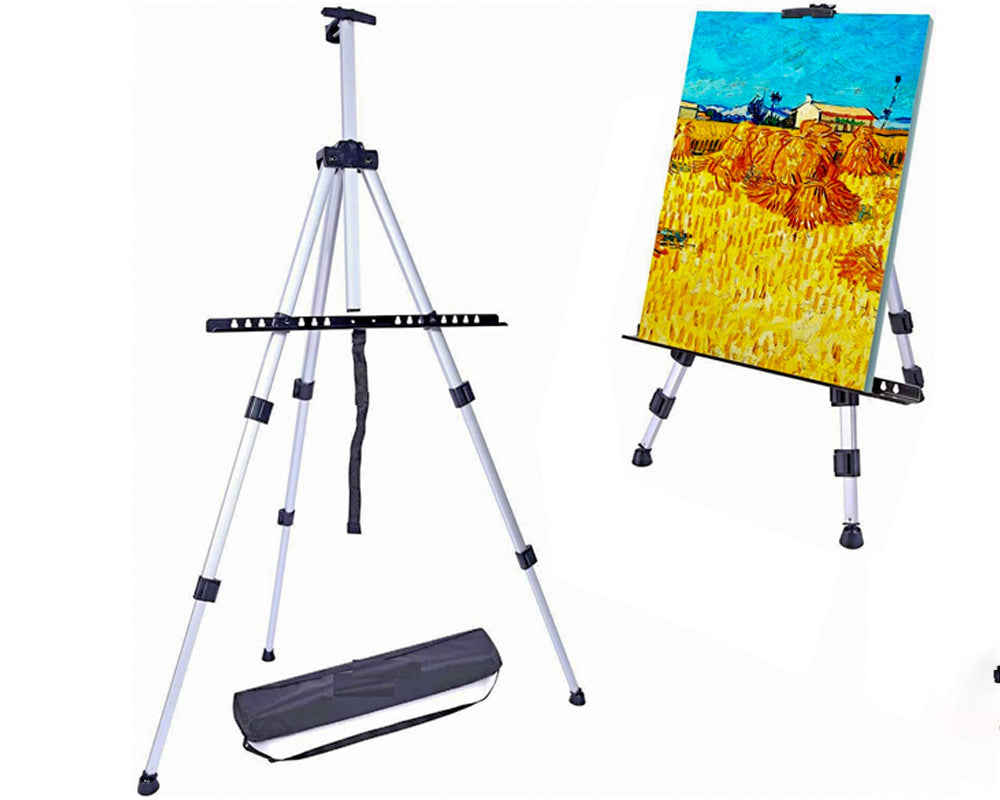 Aluminium Easel Artist Art Display Painting Shop Tripod Stand
