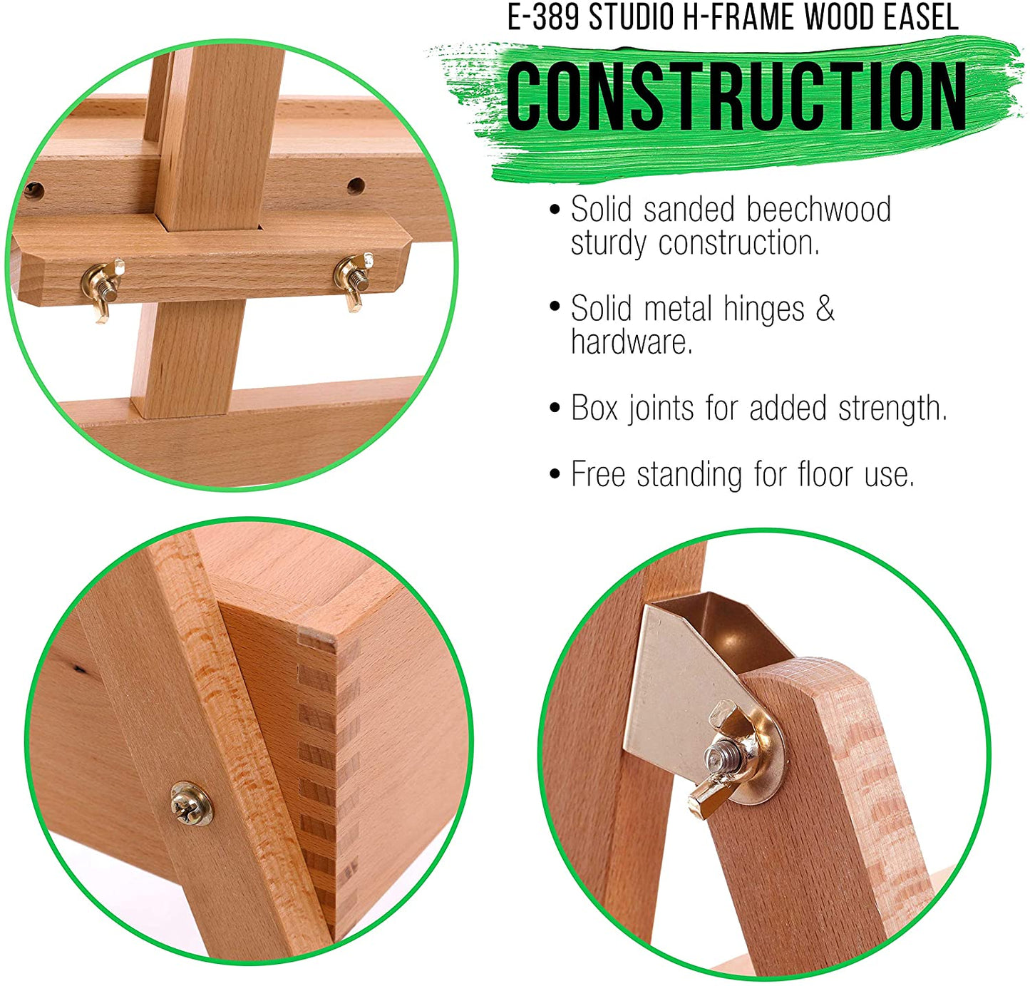 Wooden Easel with Storage Drawer