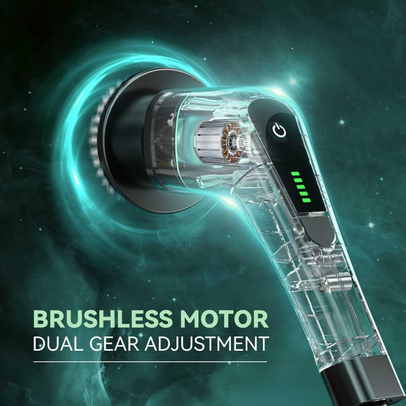 Electric Spin Scrubber Cordless Cleaning Brush Shower Scrubber With 7 Replaceable Brush Heads