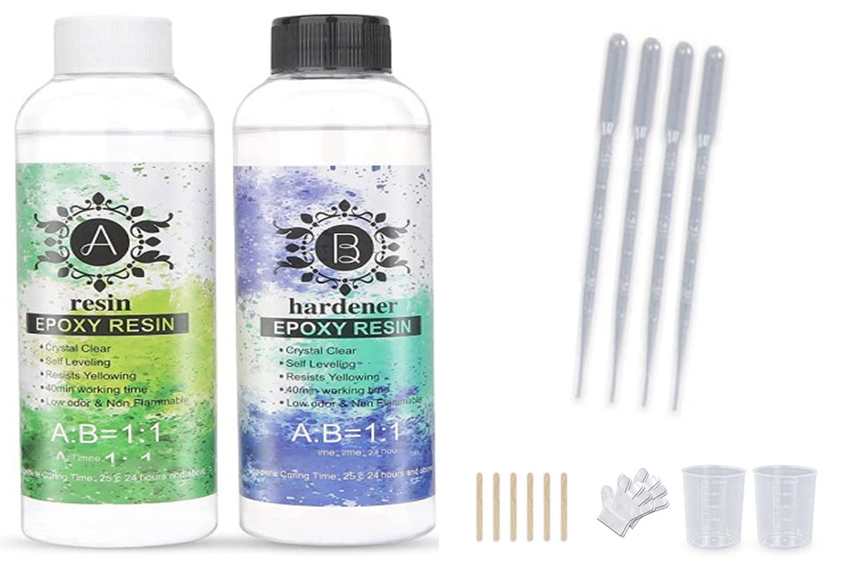 Epoxy Resin - Crystal Clear Resin Casting Coating Hardener Kit