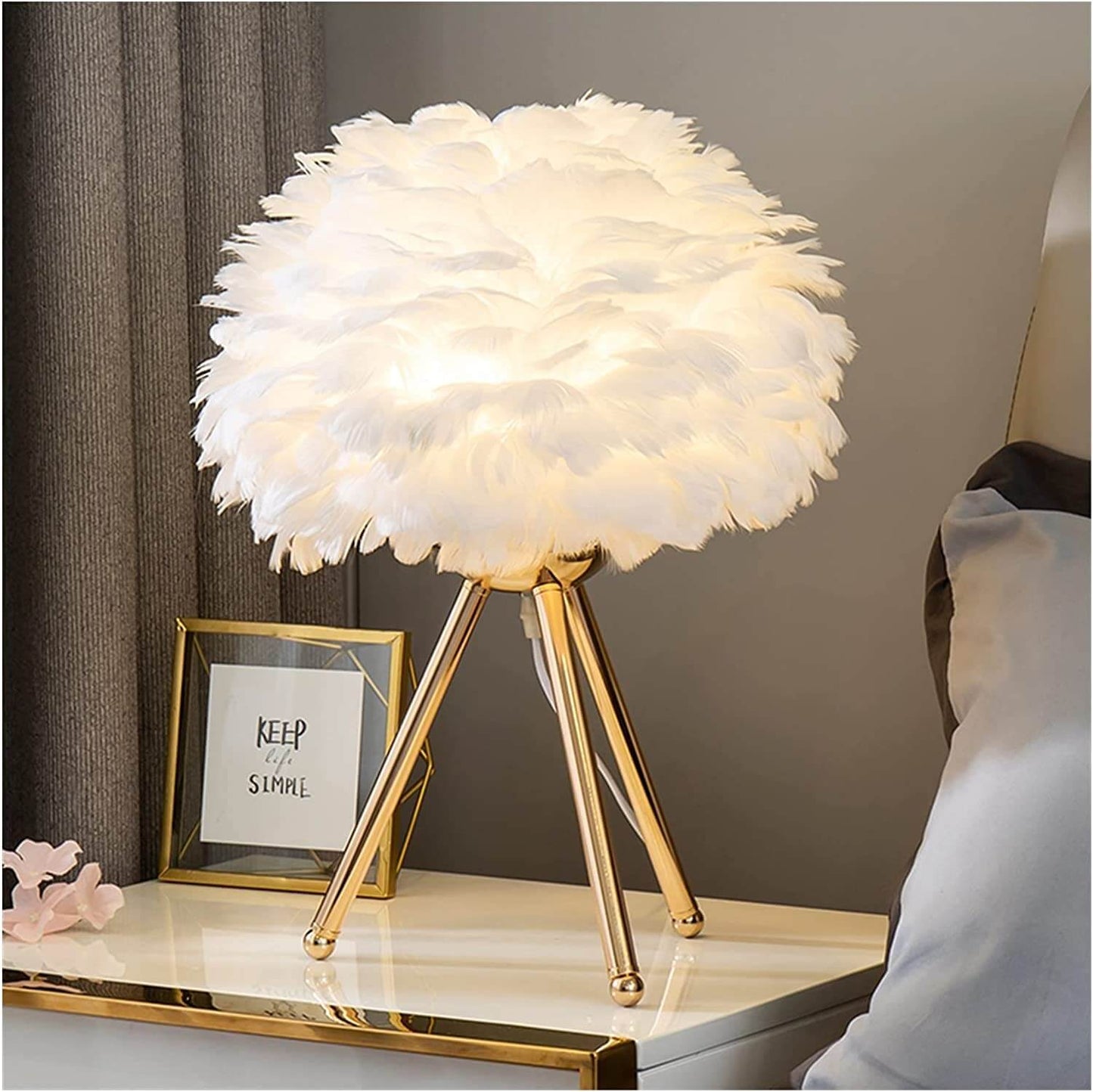 Feather Table LED Lamp