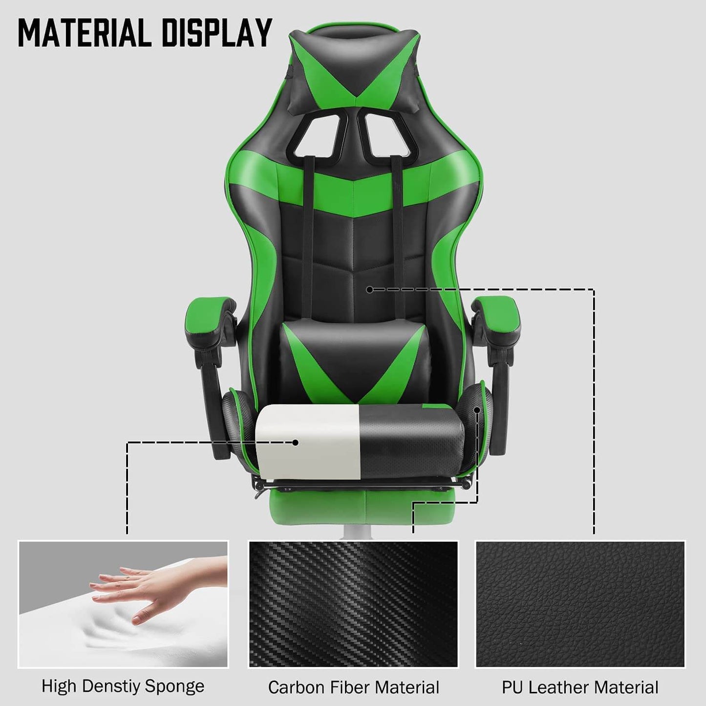 Gaming chair Home Office Chair - Green