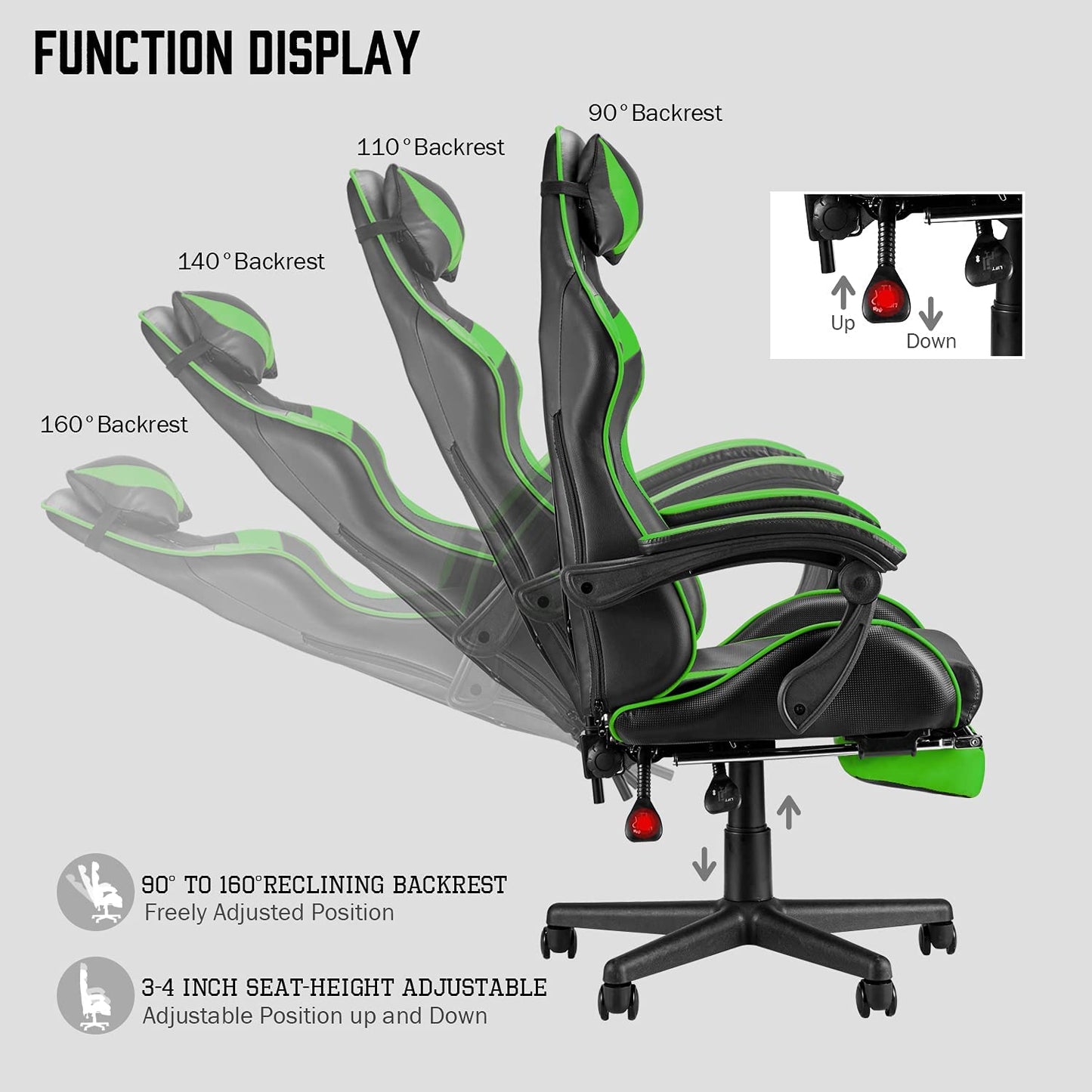 Gaming chair Home Office Chair - Green