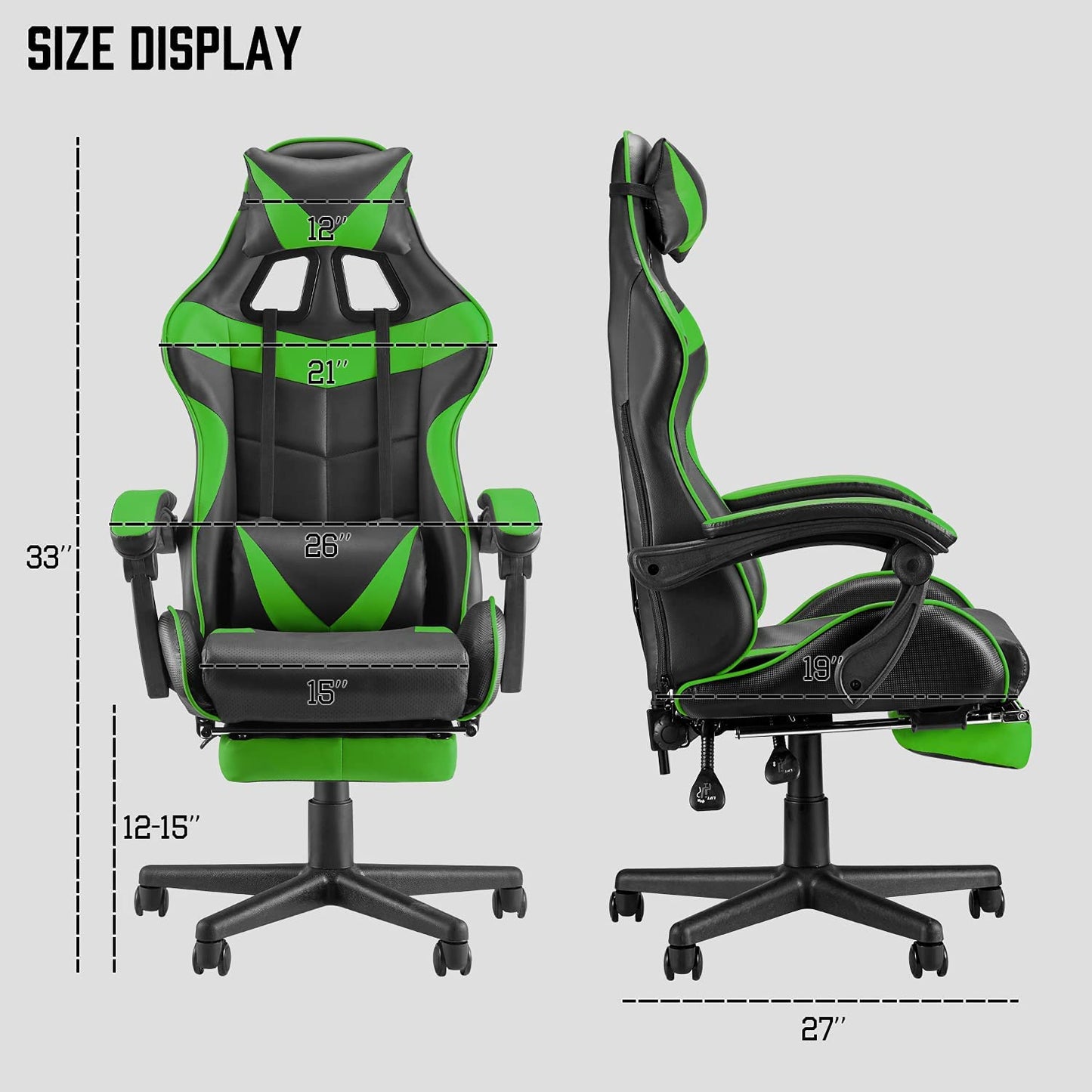 Gaming chair Home Office Chair - Green