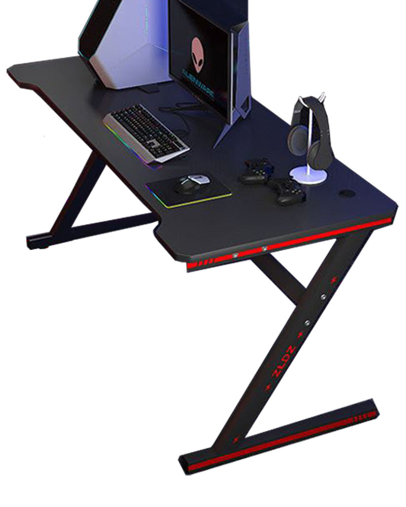 Gaming Chair with Desk - Racing Gaming Chair Combo with RGB Lights & Table