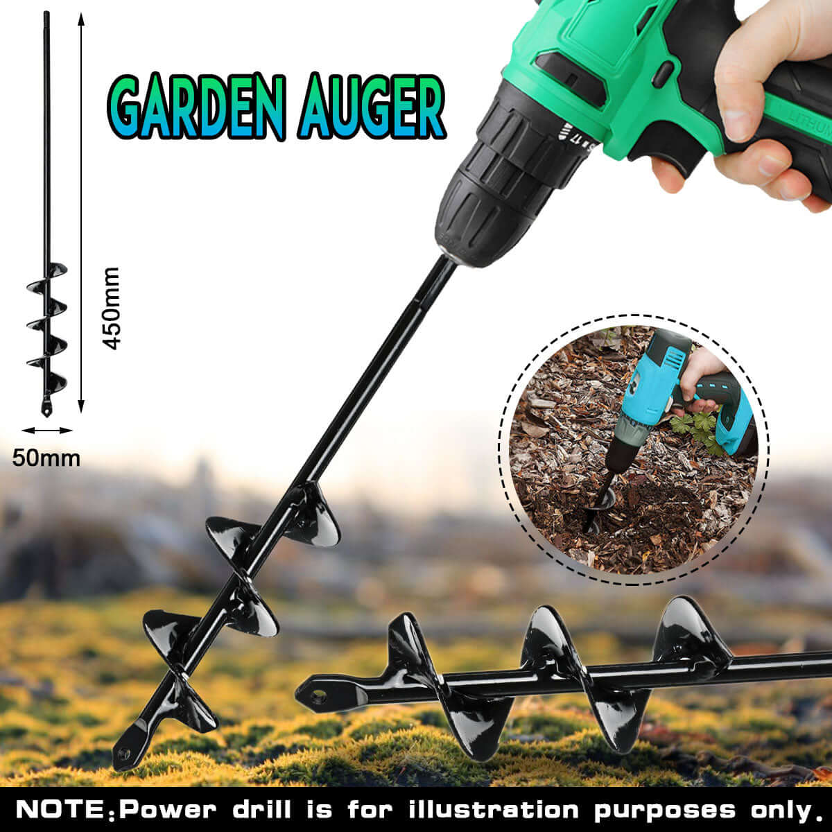 Garden Auger 50*450mm
