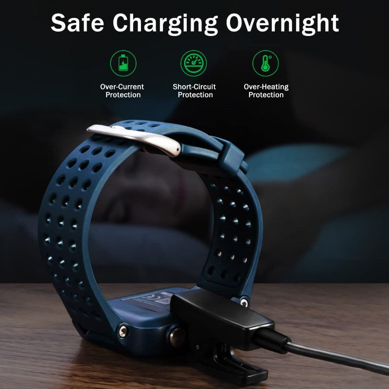 Charger for Garmin Forerunner 35, 230, 235, 630, 645, 735XT, Approach S20, G10, Vivomove HR, and Lily – Reliable Data Sync and Charging Cable