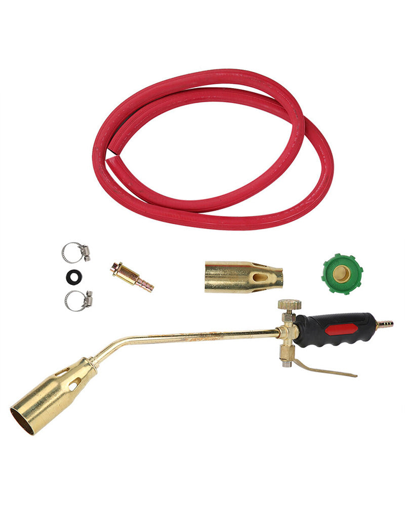 Gas Torch Handle with Thicken Liquefied Coal Gas – Double-Open Design, Iron Brass Plating, for Multiple Applications