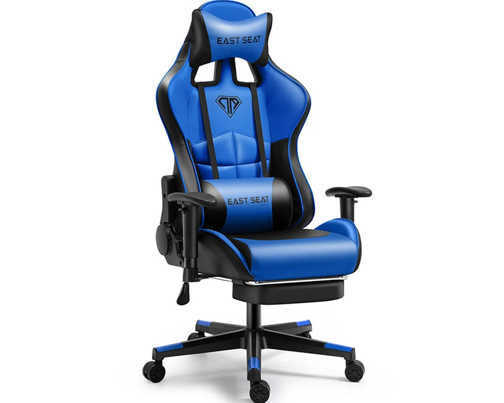Ergonomic Gaming Chair Experience Gaming in Ultimate Comfort and Style with Our Blue Multi-Functional Gaming Chair