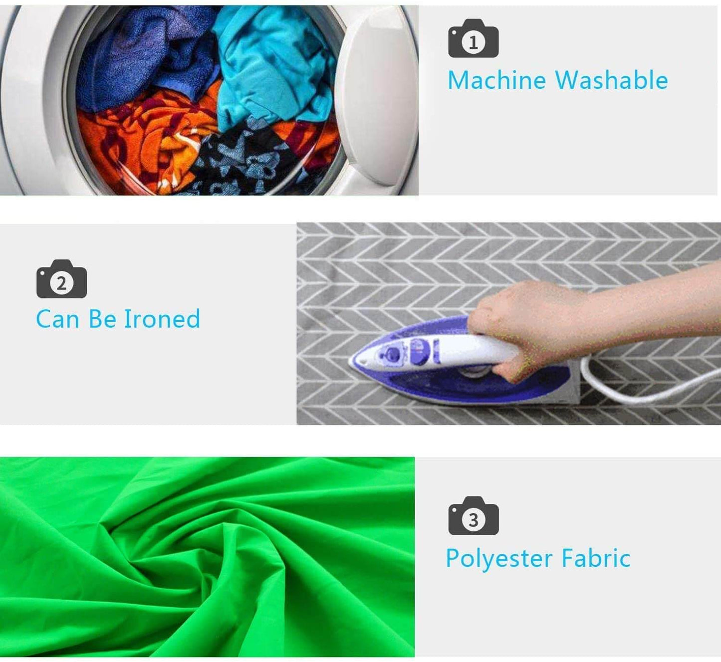 Chromakey Green Screen Backdrop 3m x 3m Muslin Background