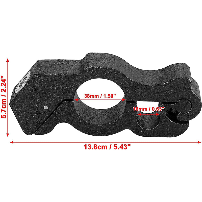Motorcycle Anti-Theft Lock CNC Aluminium Alloy with 2 Keys – Front Brake Handlebar Lock for Motorcycles, ATVs, and Scooters – Black
