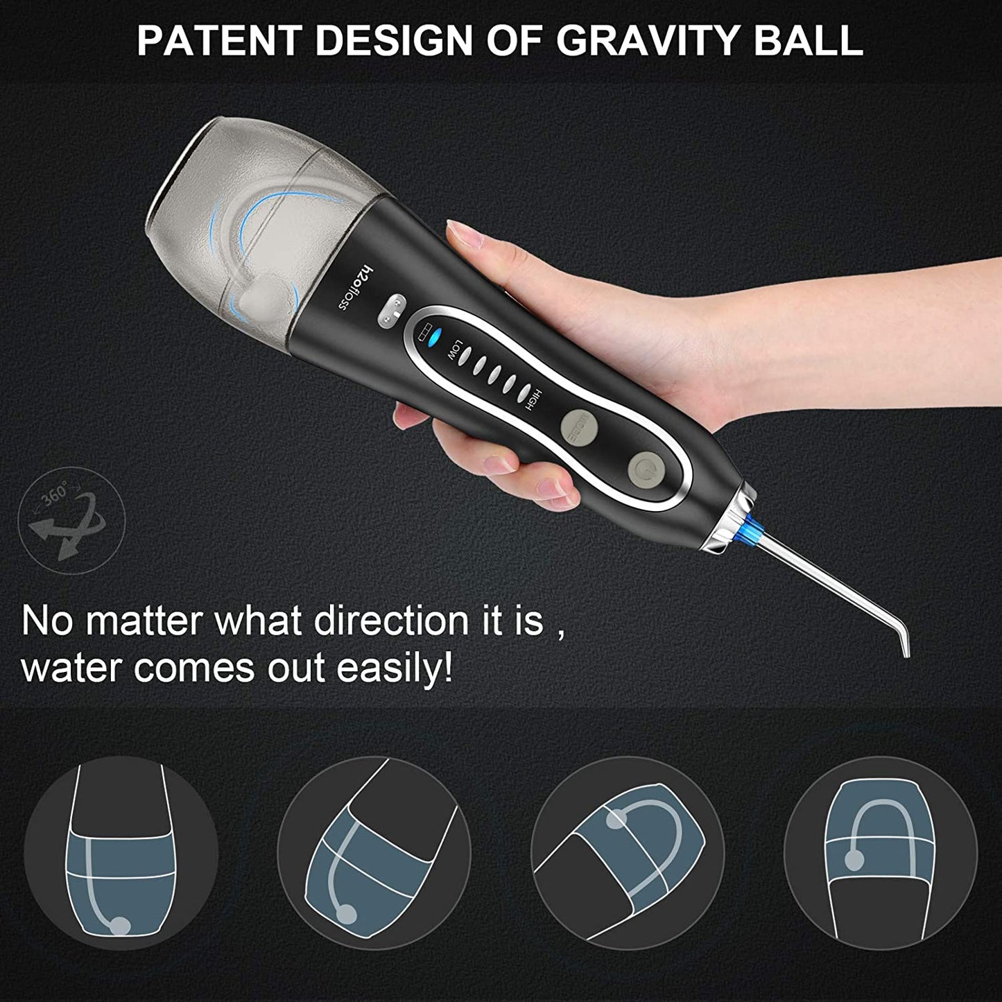 H2ofloss Water Flosser Portable Dental Flosser
