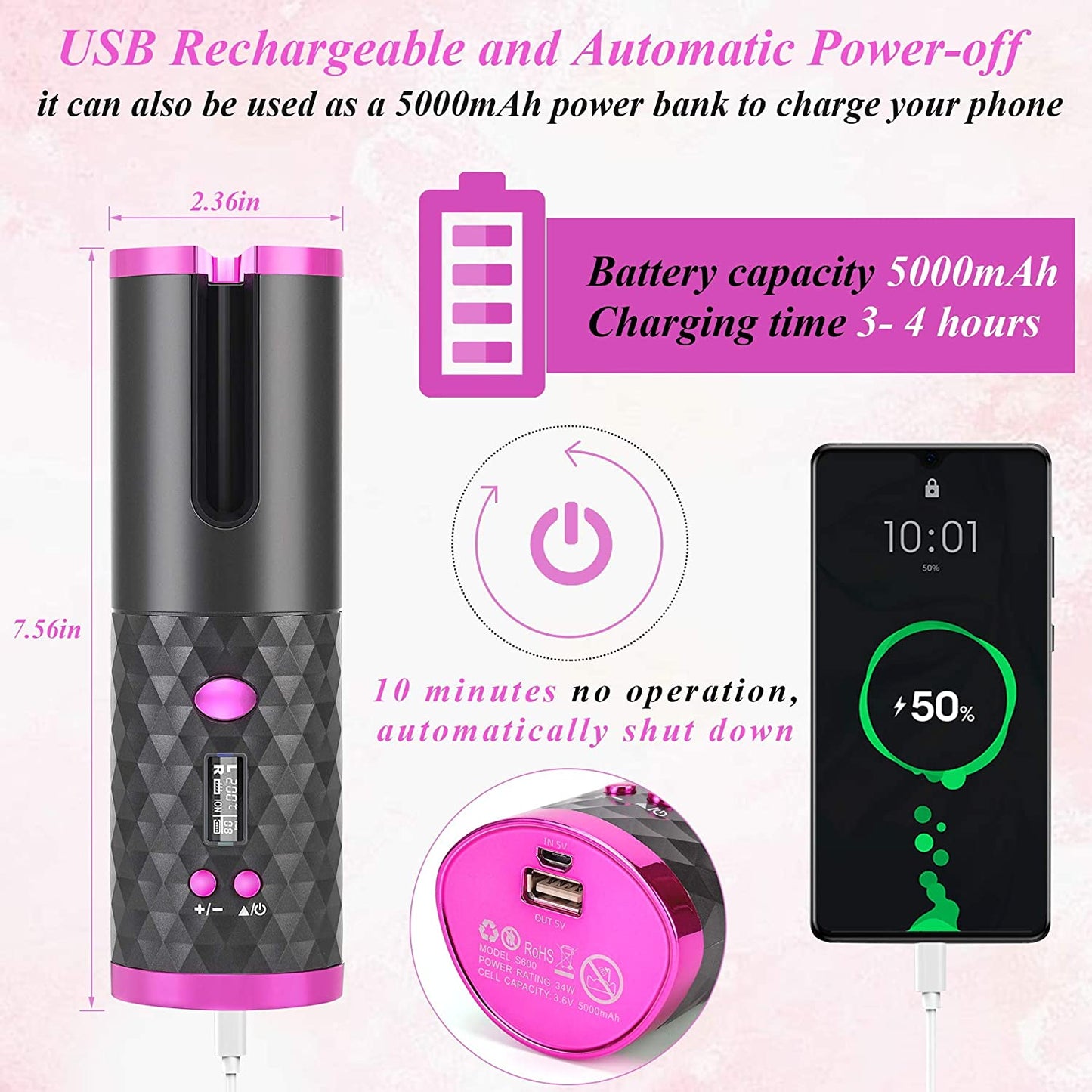 Auto Cordless Hair Curler