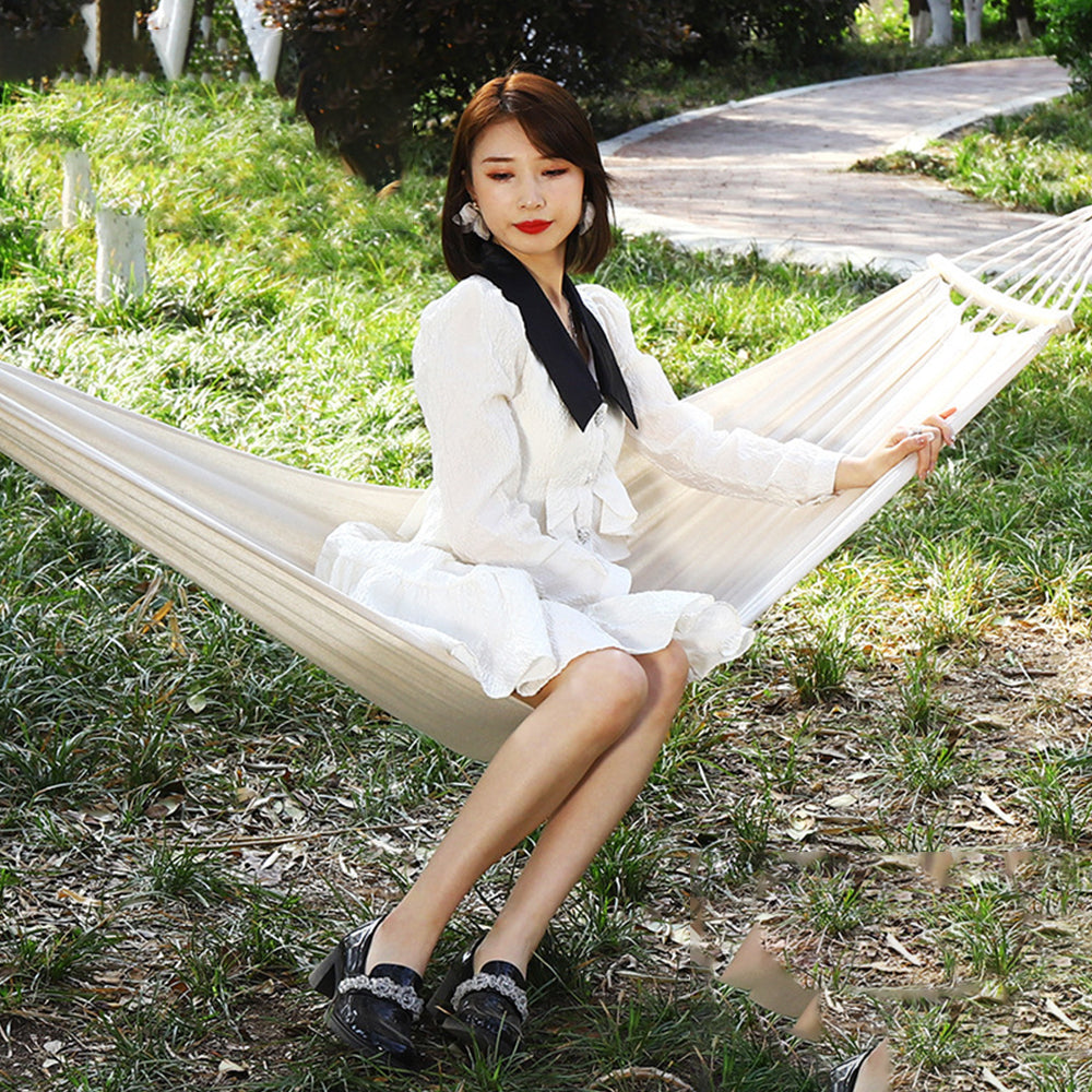 Outdoor Hammock – 2 Person Hanging Hammock with Straps & Storage Bag