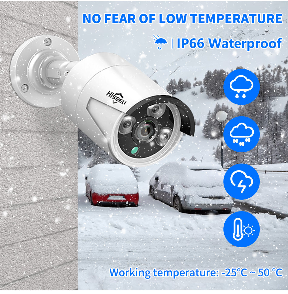 Wireless Security Camera System 3MP, Home Security Outdoor Camera
