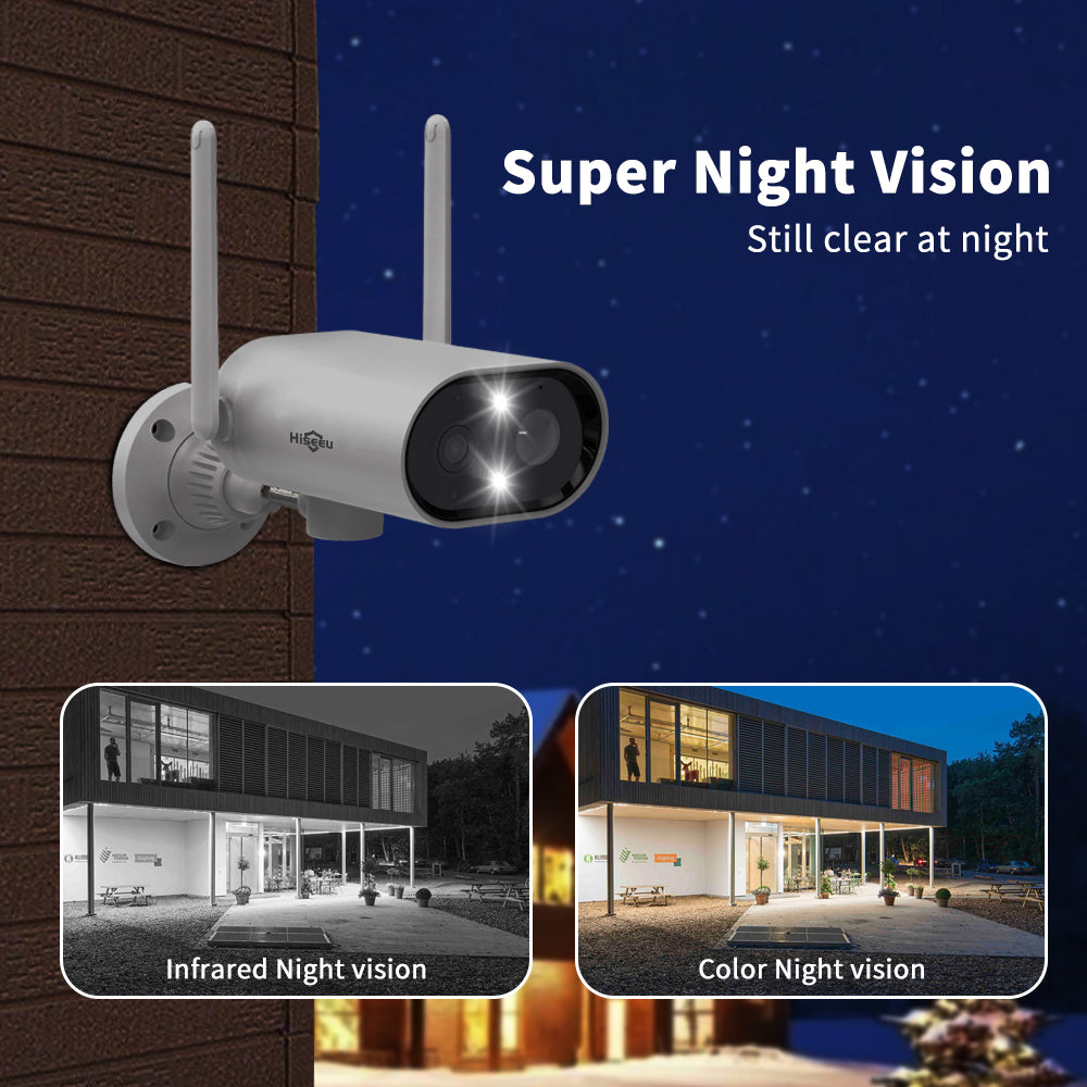 Security Camera Rechargeable, Outdoor Waterproof Home Security Camera