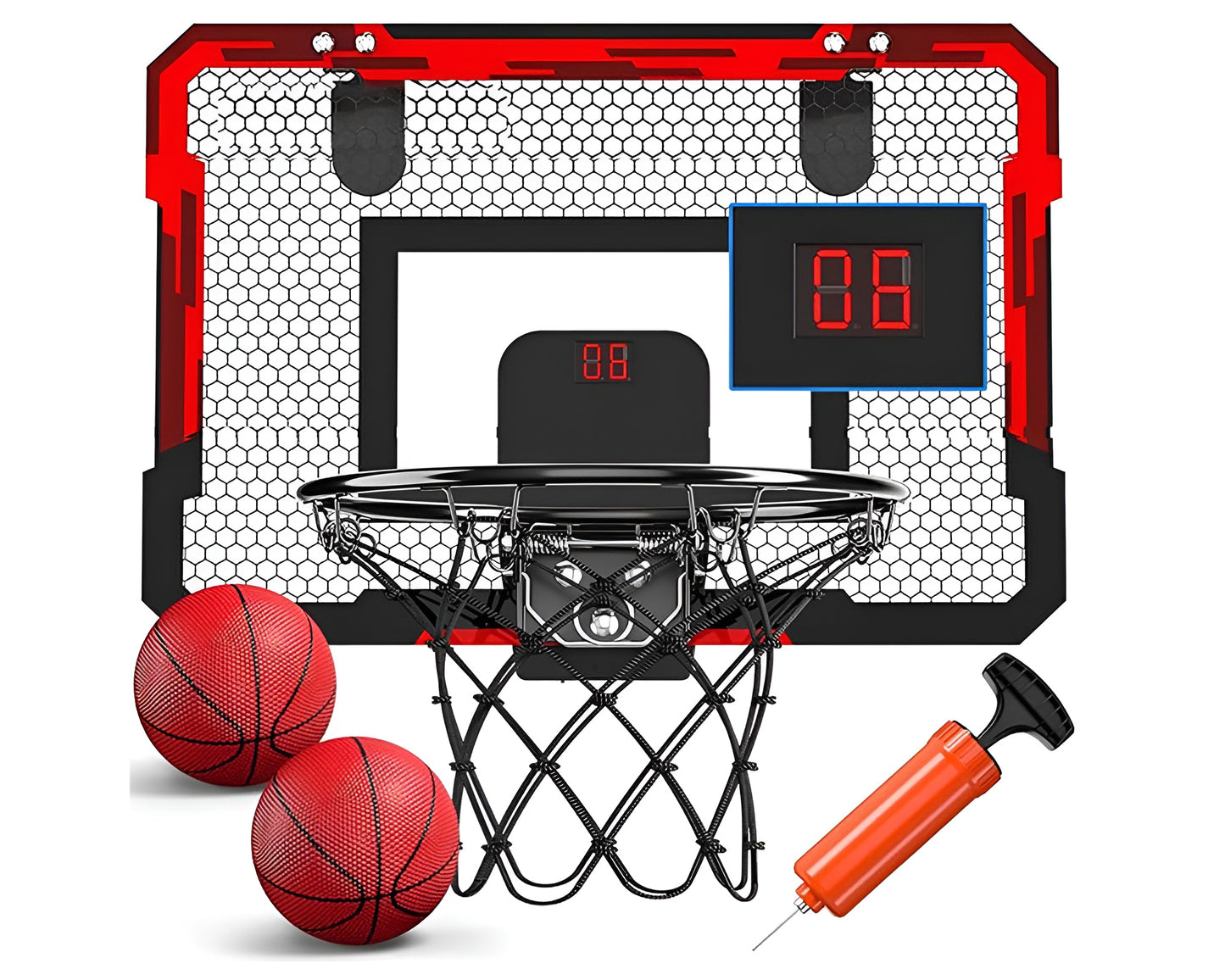 Mounted Basketball Hoop - Indoor and Outdoor Sports Game for Junior and Adults