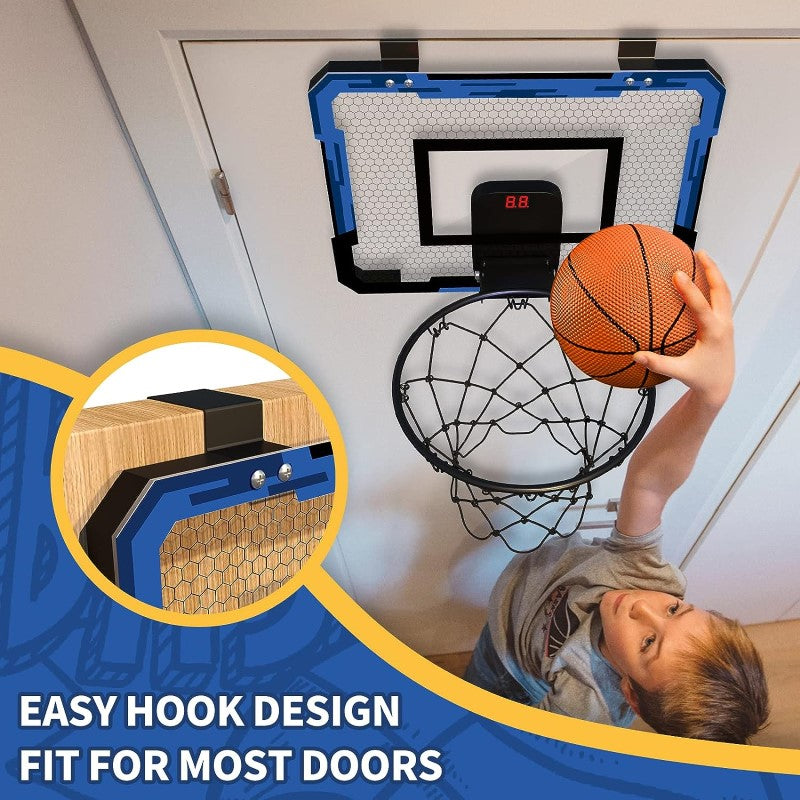 Indoor Mini Basketball Hoop with Electronic Scoreboard
